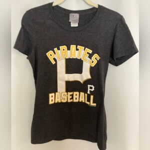 Pittsburgh Pirates Baseball Tee - Charcoal Heather sz M Genuine Merchandise
